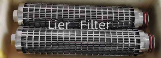 Патрон фильтра коррозионной устойчивости 15um плиссированный нержавеющей сталью в синтетическом волокне
